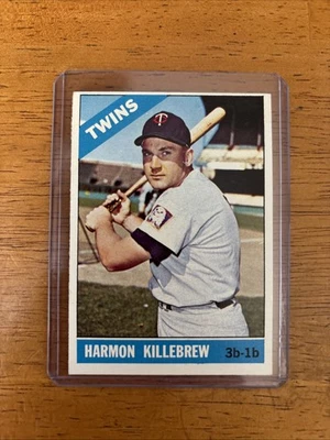 Tarjeta de béisbol 1966 Topps #120 Harmon Killebrew - Minnesota Twins MLB - Jugador de la corte Foto 1 de 2