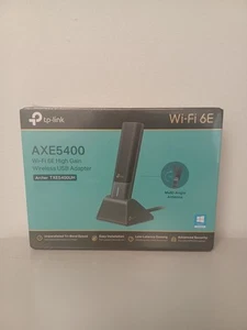 TP-Link - AXE5400 Wi-Fi 6E High Gain Wireless USB Adapter - Black New - Afbeelding 1 van 5