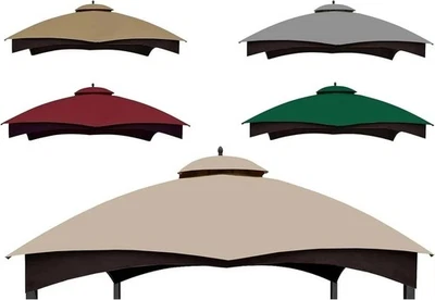  Replacement Top for Lowe's Allen Roth 10X12 Gazebo Model #GF-12S004B Khaki - Image 1 of 4