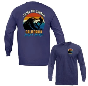 Enjoy The Summer California Surfing Manga Larga - Imagen 1 de 14