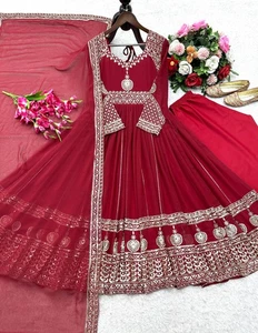 Salwar Kameez Pakistanisches Kleid Konfektion Anzüge Indisch Hochzeit Party Bollywood - Bild 1 von 4