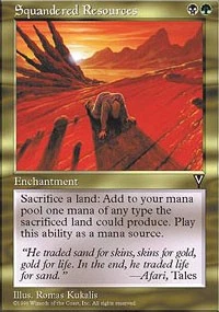 Magic MTG Visions Squandered Resources NEAR MINT NM - Image 1 of 1