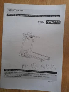 PRO FITNESS T2000 TREADMILL MODEL-JX-657SW P ( TRANSFORMER WITH EMI - Picture 1 of 6