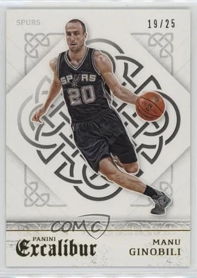 2015-16 Panini Excalibur Gold/25 Manu Ginóbili #130 Salón de la fama Foto 1 de 2