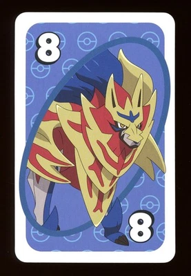 Zamazenta BLUE #8 Pokemon Mattel Original Japanese UNO Card Near Mint - Image 1 of 2