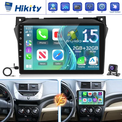 HIKITY Android 15 Carplay Autoradio GPS NAVI BT Für Suzuki Alto 2009-2016