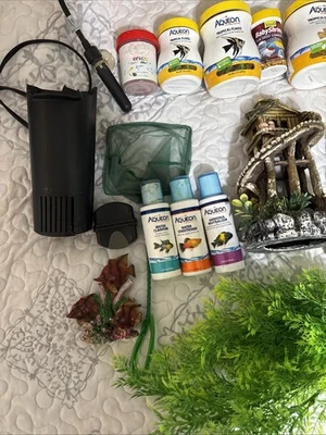 Лот товаров для рыб декор аквариума нагреватель фильтр корм для аквариума аквариума - Изображение 1 из 4