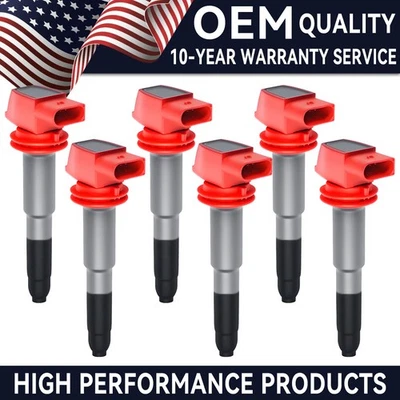 OEM 6PCS Ignition Coil For 2011-2016 Porsche Panamera 3.6L V6 94860210402 UF660 Foto 1 de 4