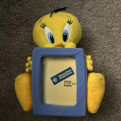 Marco de fotos de peluche de 11" WB Piolín Warner Brothers Studio Store vintage 1999 Foto 1 de 4