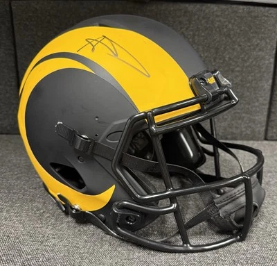 Aaron Donald Signed Full-size Authentic LA Rams Lunar Eclipse Helmet JSA COA - Image 1 of 4