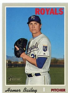 2019 Topps Heritage #650 Homer Bailey Kansas City Royals - Picture 1 of 1