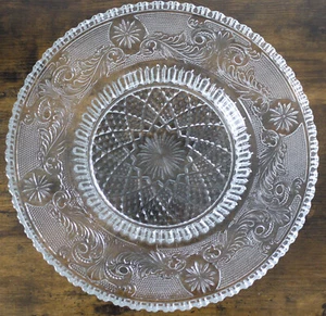 Gran cristal prensado cáscara de fruta ø 34 cm floral shabby chic decoración - Imagen 1 de 5