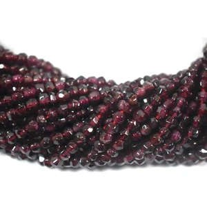 Natürlicher roter Granat facettiertes Rondell 4-5 MM Edelstein Perlen für Sch... - Bild 1 von 10