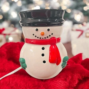 Frosty Snowman Illumination Fragrance Candle Wax Warmer NEW - Picture 1 of 12