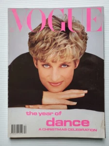 1991 UK Vogue mag PRINCESS DIANA Lady Miss Kier Christy Turlington Niki Taylor - Picture 1 of 12