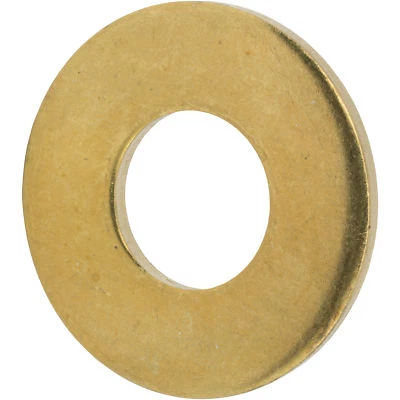FASTENERE #12 Solid Brass Flat Washers Commercial Standard Grade 360 Qty 100