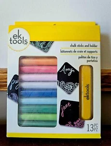 NEW ek tools Chalk Sticks and Holder Set 12 Primary Pastel Colors - Picture 1 of 2