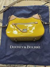 Dooney and Bourke Yellow Patent Leather Shoulder Crossbody Bag Purse