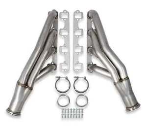 Cabezales turbo Flowtech Natural 304 de acero inoxidable para motores de bloque pequeño Ford - Imagen 1 de 7