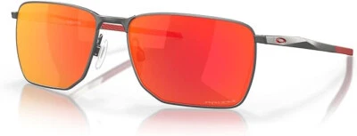 Oakley Men's OO4142 Ejector Rectangular Sunglasses, Matte Gunmetal / Prizm Ruby - Image 1 of 4