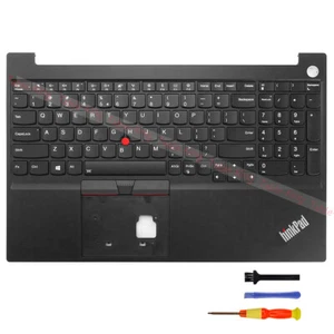 US Palmrest Backlit Fingerprint Keyboard For Lenovo ThinkPad E15 Gen1 20RD 20RE - Picture 1 of 5