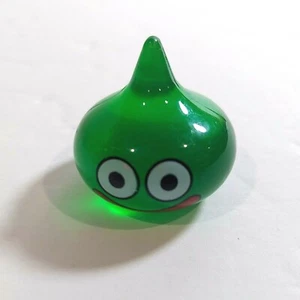 Dragon Quest 1" Crystal Clear Green Slime Mascot Plastic Figure SQEX - Picture 1 of 2