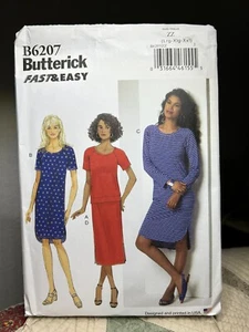 UNCUT FF Easy Butterick Sewing Pattern B6207 Size ZZ (L - XXL) Dress Top Skirt - Picture 1 of 6
