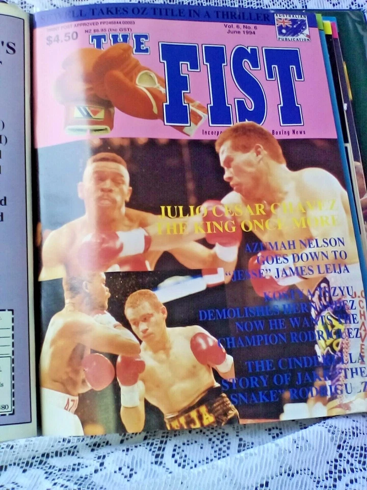  BOXING MAGAZINE THE FIST PUB JUNE 1994 50 PAGES  AUSTRALIAN SEWELL  - Image 1 of 3