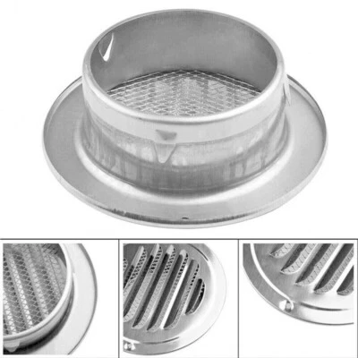 Stainless Steel Vent Grille with Insect Screen 100mm Diameter - Image 1 of 4