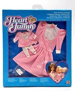 Vintage 1985 The Heart Family Mom & Baby Fashions Tuxedo Dress/ Mattel 2625 NrfB - Bild 1 von 2