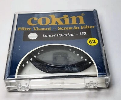62mm Cokin Polarizer PL Glass Lens Filter PL 62 mm France Linear Polarizer 160 - Image 1 of 4
