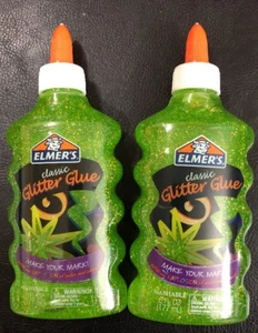 Elmer's Glitter Glue 6oz-Green, Set Of 2 - Picture 1 of 2