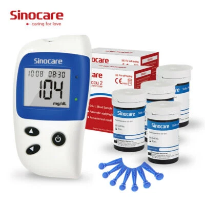 Safe Accu2 Blutzuckermessgerät mit 100 Teststreifen + 100 Lanzetten mg/dL - Bild 1 von 4