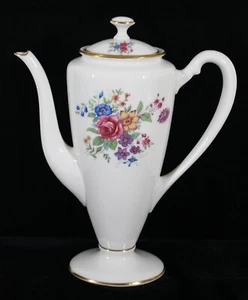 RARE! VINTAGE LENOX AURORA (L-347) PATTERN 741 SHAPE COFFEE POT WITH LID MINT - Picture 1 of 4