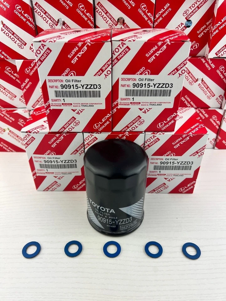 OIL FILTER SET OF (10) FAST SHIPPING 90915-YZZD3 FOR TOYOTA LEXUS W GASKETS - Image 1 of 1