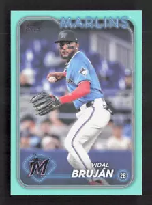 Aggiornamento Topps 2024 Vidal Brujan #US216 Fanatics Aqua Parallel - Foto 1 di 2