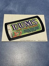 1974 Topps Wacky Packages Series 7th Series DUMS