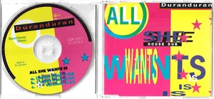 Duran Duran - All She Wants Is - Rare 1988 German 3 track House Dub CD - Picture 1 of 1