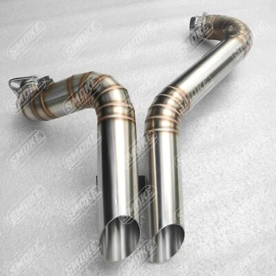 Harley Davidson Dyna Street Bob LAF 2007-2012 escape personalizado tubos de arrastre 3/4 Foto 1 de 4