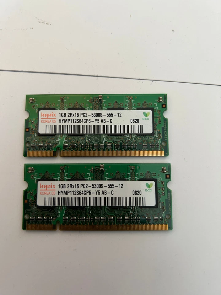 Hynix 1GB 2Rx16 PC2-5300S-555-12  HYMP112S64CP6-Y5 AB - Image 1 of 1