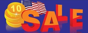 3ft x 8ft SALE (blue) Vinyl Banner -Alt to Banner Flag 3'x8' (0069) - Imagen 1 de 1