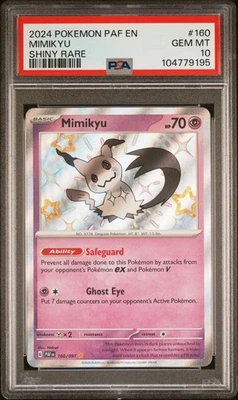 PSA 10 Mimikyu 160/091 Paldean Fates Shiny Holo Rare Pokemon Card - Image 1 of 2