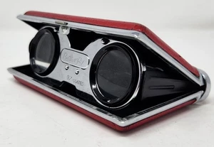 Vintage Butterfly Folding Opera  Binoculars 3X Coated * Red Butterfly Binoculars - Picture 1 of 9