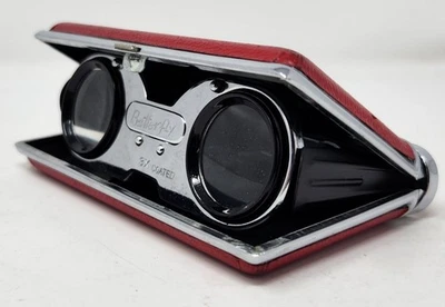 Vintage Butterfly Folding Opera  Binoculars 3X Coated * Red Butterfly Binoculars - Image 1 of 4