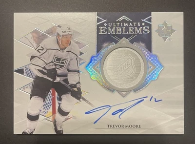 Trevor Moore 2023-24 Upper Deck Ultimate Collection Ultimate Emblems AUTO - Image 1 of 2