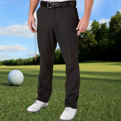 Pantalones Walter Hagen Para Hombres Grande y Alto Rendimiento 11 Majors Core Negro/Azul Marino/Caqui Foto 1 de 4