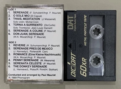 Paul Mauriat - Serenade DAT Production Master Digital Audio Tape Cassette Rare - Image 1 of 2