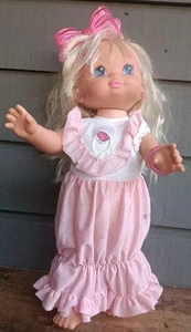 Mattel PJ Sparkles Muñeca Rosa Conjunto Luces 9V Batería 1988 - Imagen 1 de 11