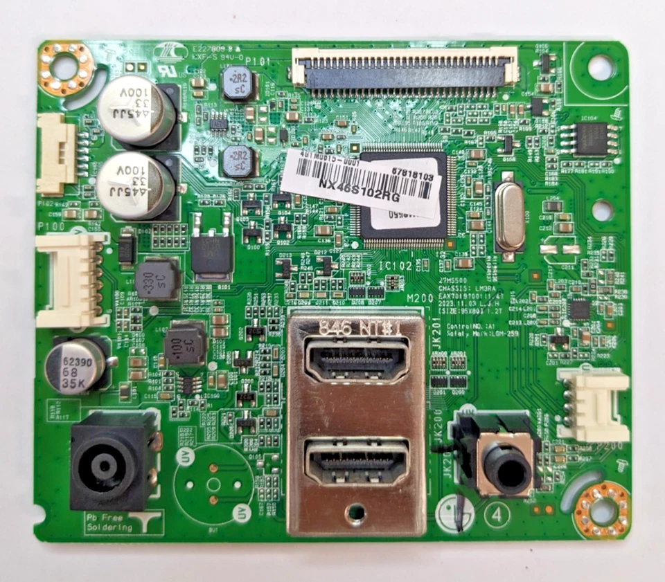 LG 24MS550-B 24MS550-B.AEK 24" MONITOR MAIN BOARD EAX70197001(1.4) - Image 1 of 1