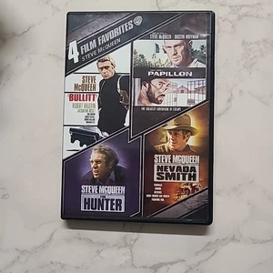 Steve McQueen 4 Film Favorites NICE DVD bullitt, Papillon, Hunter, Nevada Smith - Picture 1 of 5